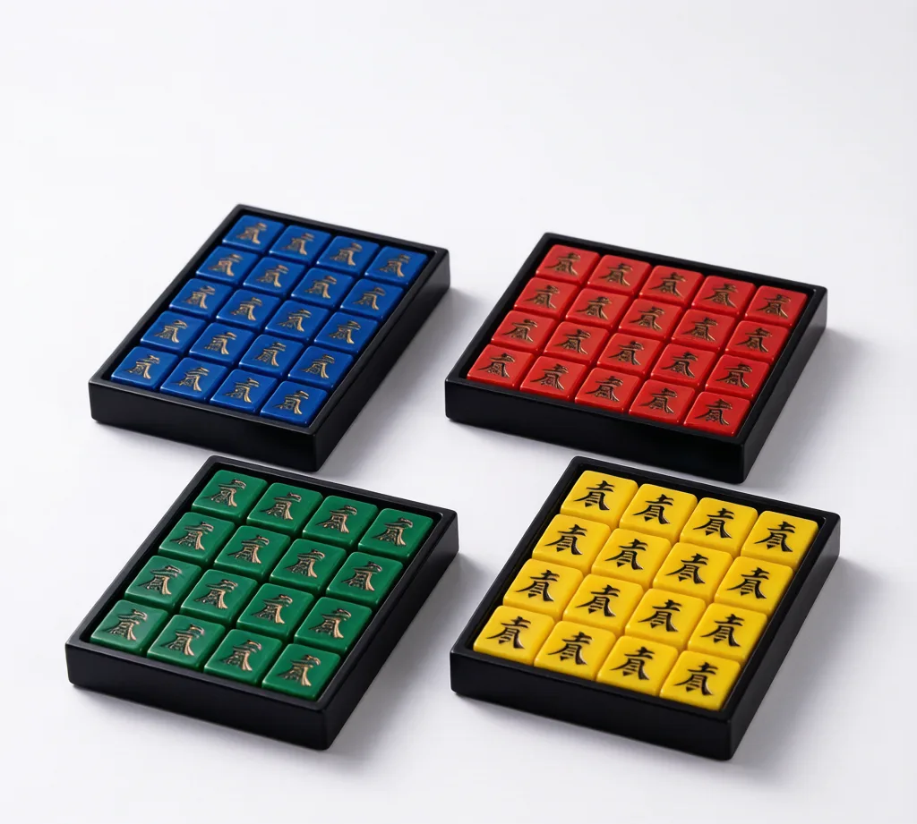 Mahjong Tile Rack Set (4)